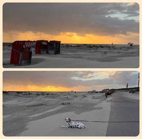 Sonnenuntergang am Strand 